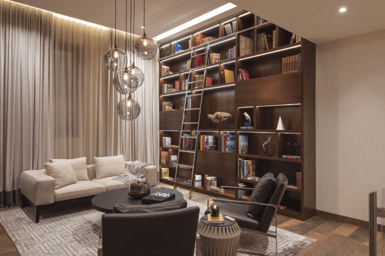 Transforma tu biblioteca en un espacio único con la iluminación ideal ...